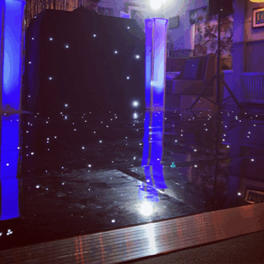 black dance floor